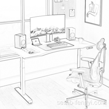 Hemmakontorets skrivbordsram ergonomisk stand up skrivbord